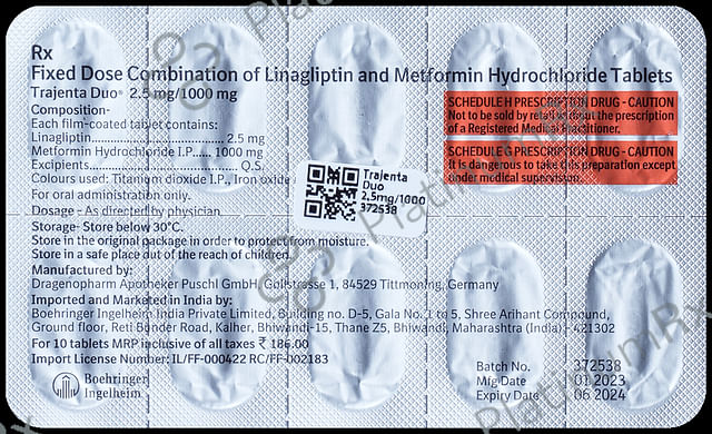 Trajenta Duo 2.5/1000mg Tablet 10s