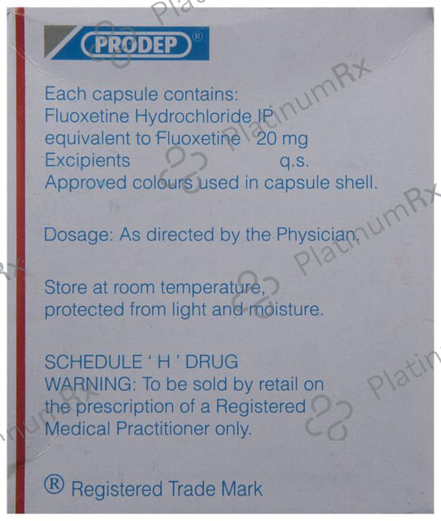 Prodep 20mg Capsule 10s