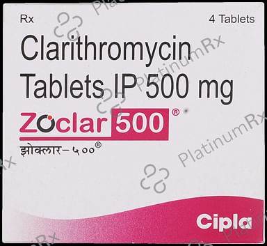 Zoclar 500mg Tablet 4s