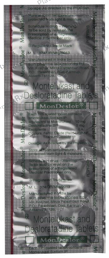 Mondeslor 5/10mg Tablet 10s
