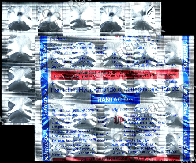 Rantac Dom 10/150mg Tablet 20s