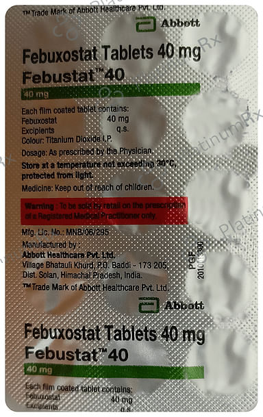 Febustat 40mg Tablet 15s