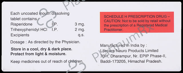 Zophar Plus 3mg/2mg Tablet