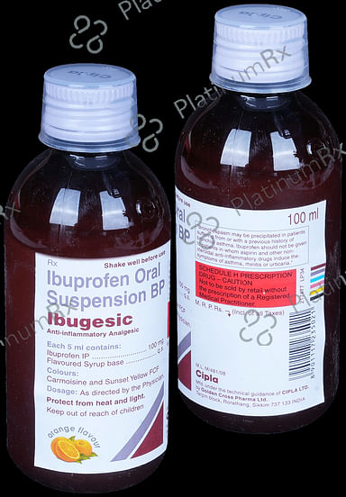 Ibugesic 100mg Orange Oral Suspension 100ml