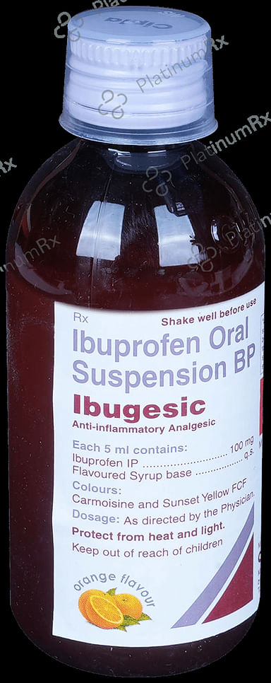 Ibugesic 100mg Orange Oral Suspension 100ml