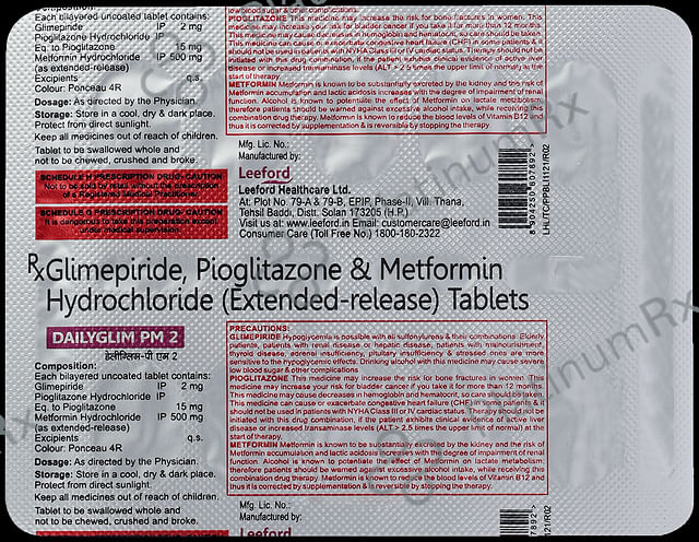Dailyglim PM 2 Tablet 10s