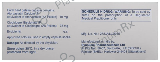 Storvas CV 10/75mg Capsule 10s