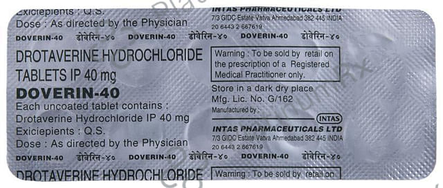 Doverin 40mg Tablet 10s