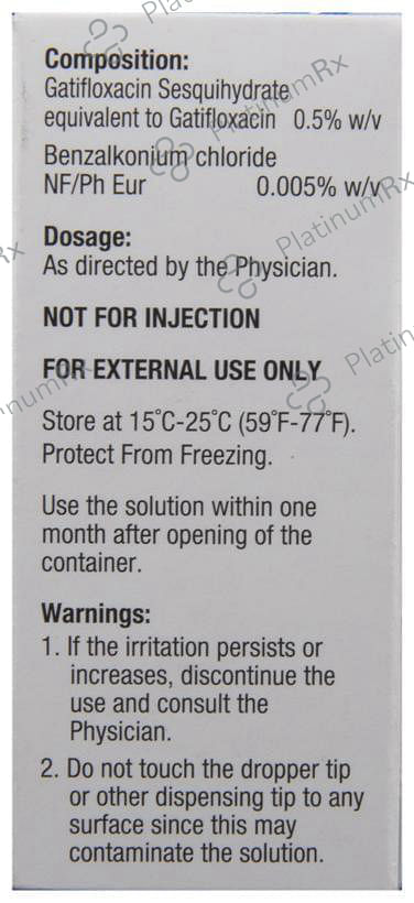 Zymaxid 0.5% Ophthalmic Solution 1s