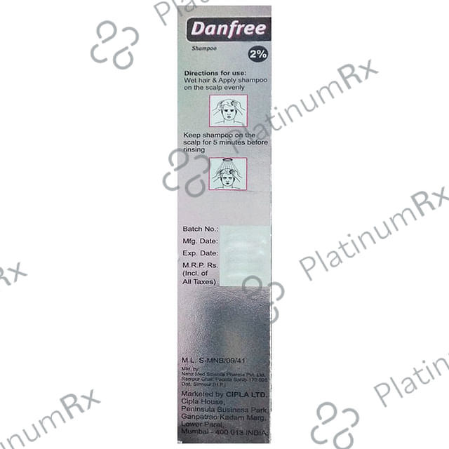 Danfree 2% Shampoo from Cipla for Antifungal Infections