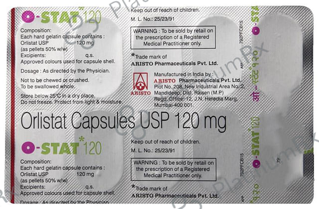 O Stat 120mg Capsule 10s
