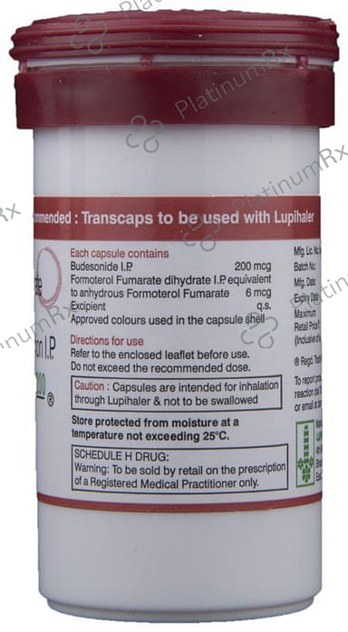 Budamate 200/6mcg Transcaps 30s