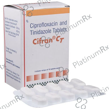 Cifran CT 500/600mg Tablet 10s