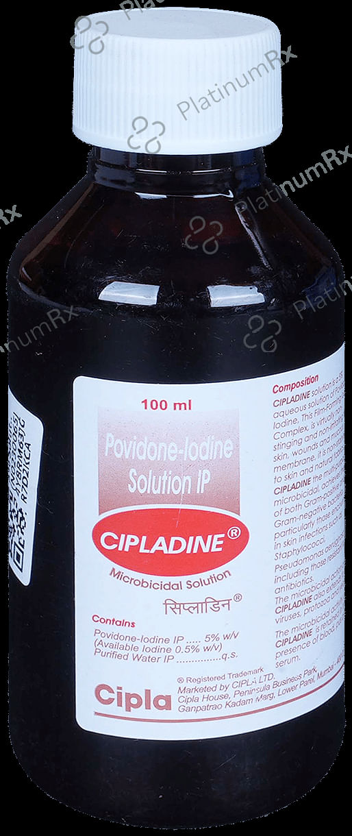 Cipladine 5% Solution 100ml