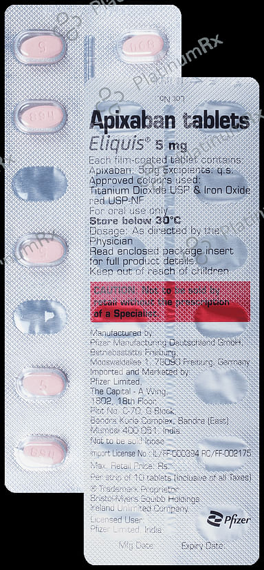 Eliquis 5mg Tablet 10s