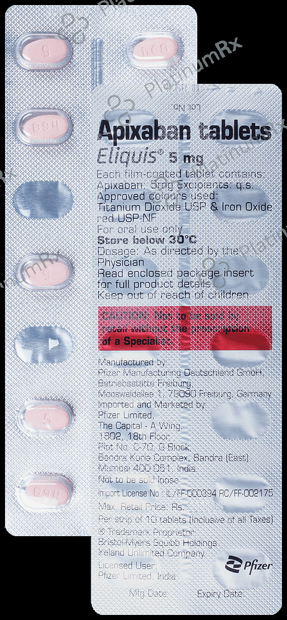 Eliquis 5mg Tablet 10s