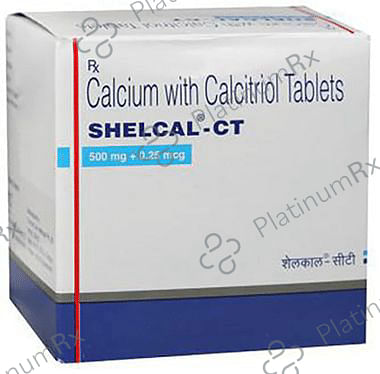 Shelcal CT 500mg/0.25mcg Tablet 15s