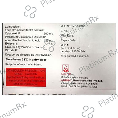 Cefadrox-CV 500/125 Tablet