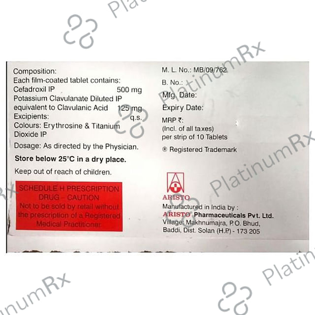 Cefadrox-CV 500/125 Tablet