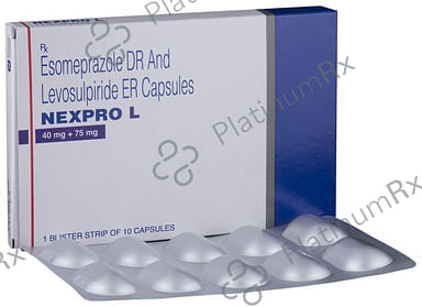 Nexpro L 40/75mg Capsule SR 10s