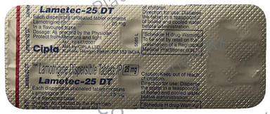 Lametec DT 25mg Tablet 10s