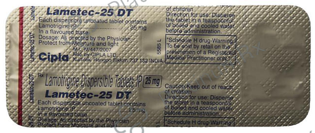 Lametec DT 25mg Tablet 10s