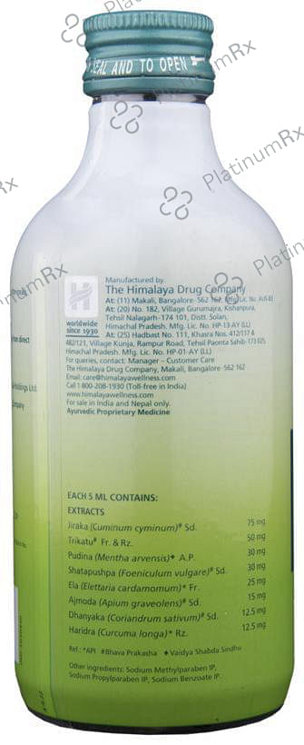Himalaya Gasex Syrup Digestion Elaichi 200ml