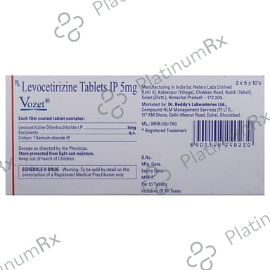 Vozet 5mg Tablet 10s