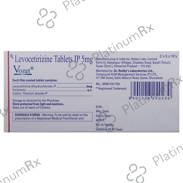 Vozet 5mg Tablet 10s