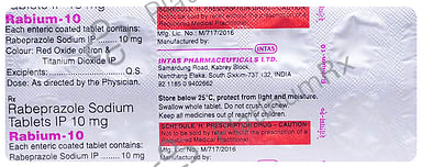 Rabium 10mg Tablet 10s