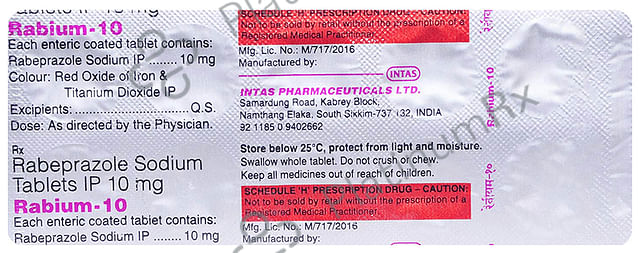Rabium 10mg Tablet 10s