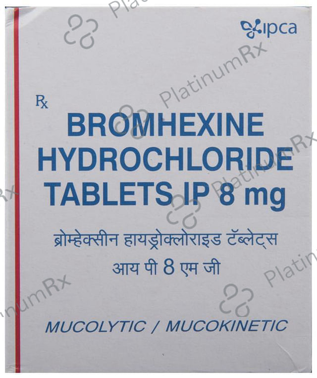 Bromhexine Hydrochloride 8mg Tablet 10s