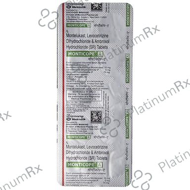 Monticope A 75/5/10mg Tablet SR 10s