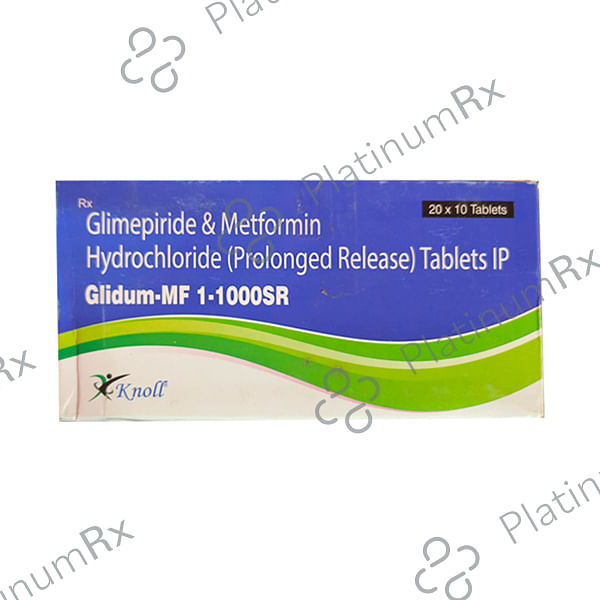 Glidum MF 1/1000mg Tablet SR 10s