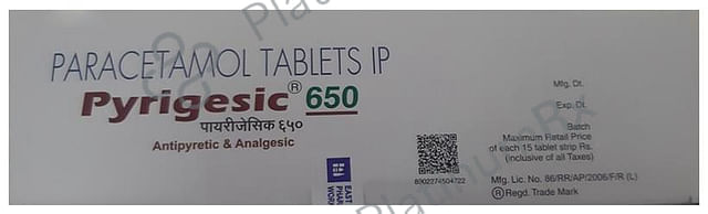 Pyrigesic 650 Tablet 15 Tablet