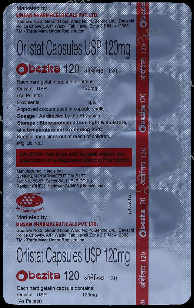 Obezita 120mg Capsule 10s