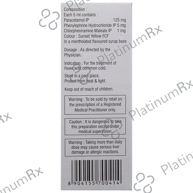 Maxtra P 1/125/5mg Syrup 60ml