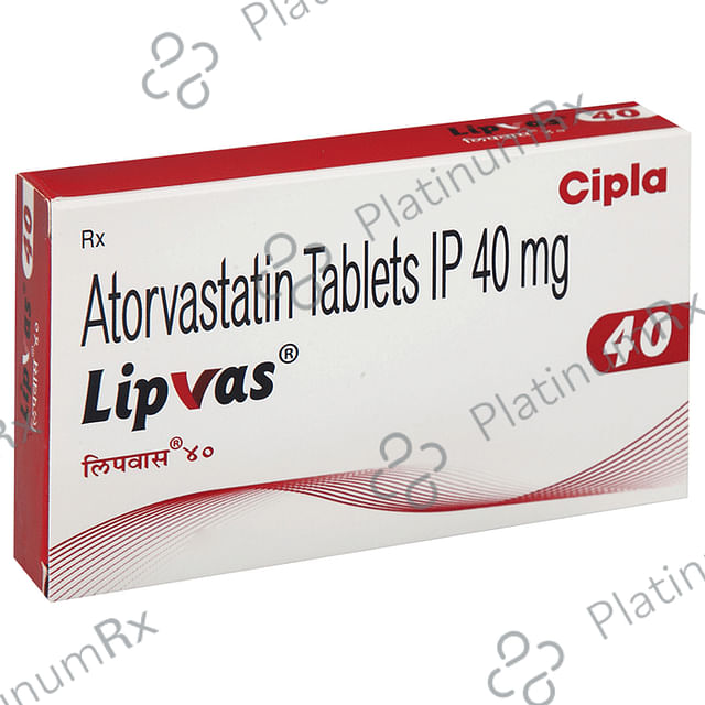 Lipvas 40mg Tablet 10s
