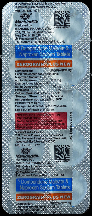 Zerograin Plus New 10/250mg Tablet 10s