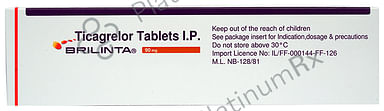 Brilinta 90mg Tablet 14s
