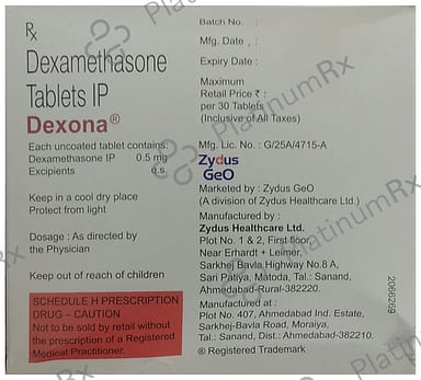 Dexona 0.5mg Tablet 30s