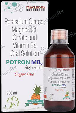 Potron MB6 375/1100/25mg Pineapple Oral Solution 200ml