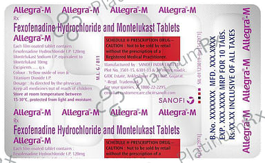 Allegra M 120/10mg Tablet 10s