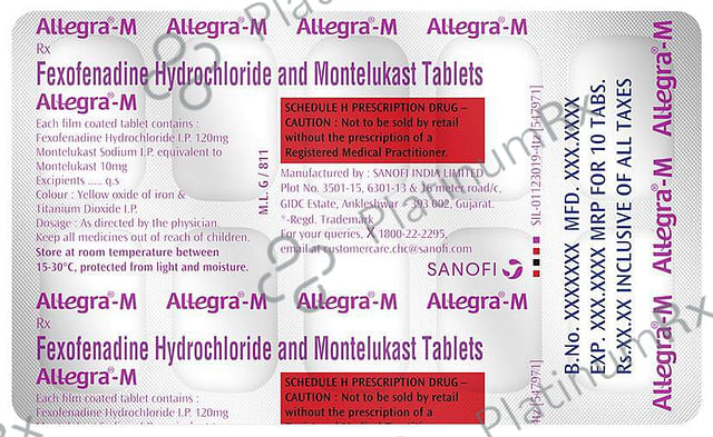 Allegra M 120/10mg Tablet 10s