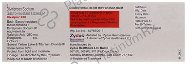 Divalpro 250mg Tablet 10s