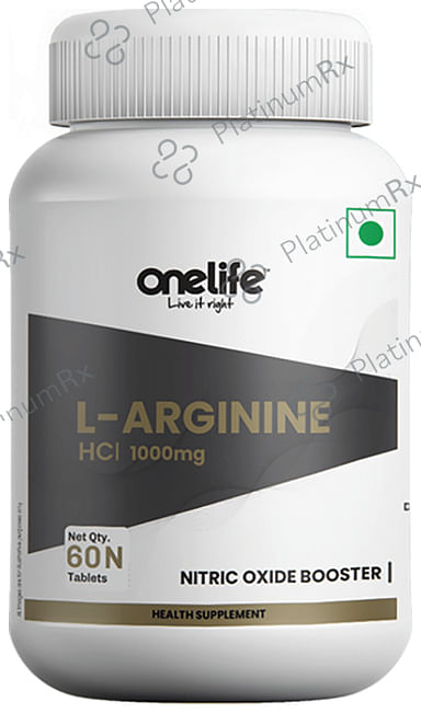 OneLife L-Arginine HCl 1000mg - Nitric Oxide Booster Tablet