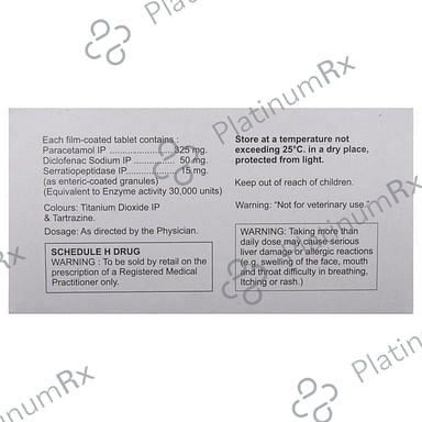 Enzoflam 50/325/15mg Tablet 10s