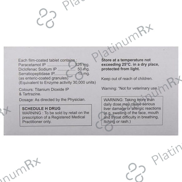 Enzoflam 50/325/15mg Tablet 10s