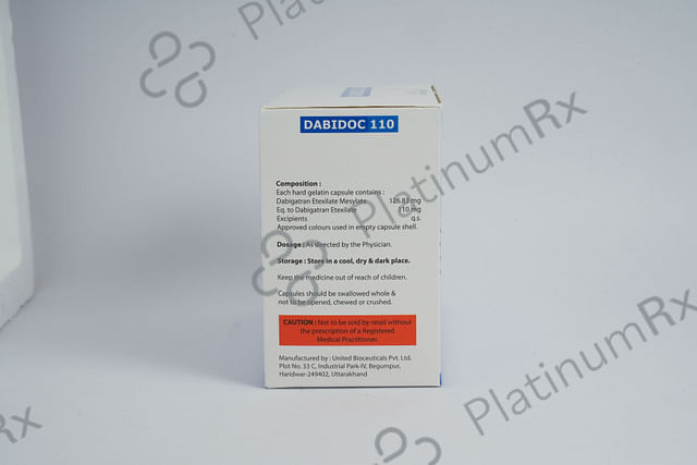 Dabidoc 110mg Capsule 10s