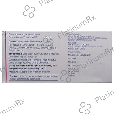 Avomine Tablet 10s